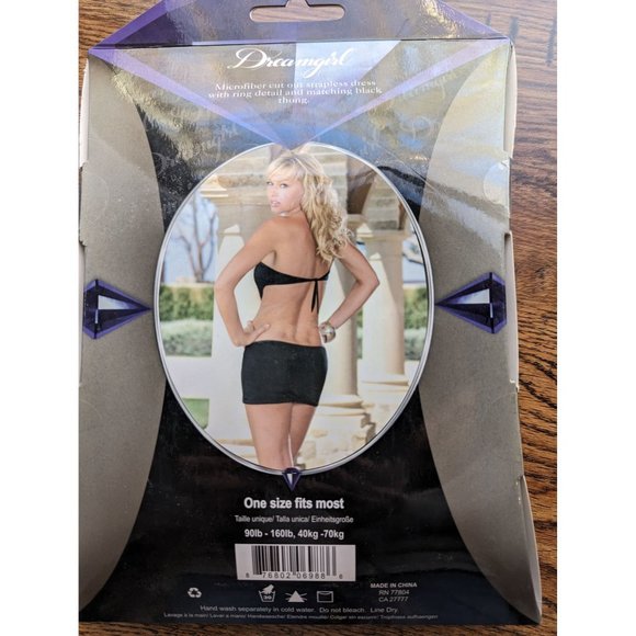 Dreamgirl daring little‎ black strapless dress NEW - Picture 5 of 5